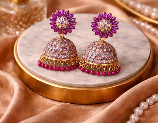 Golden Jhumka 