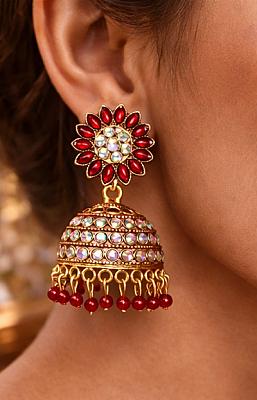 Red Jhumka