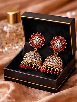Red Jhumka