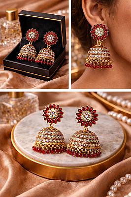 Red Jhumka