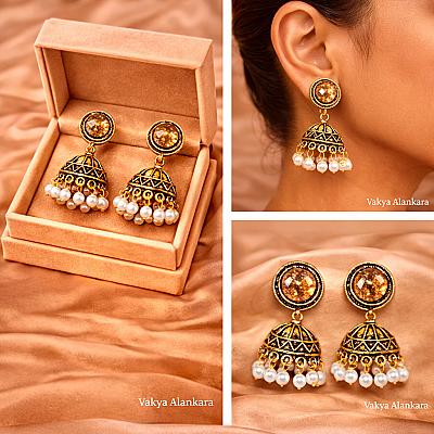Golden Jhumka 
