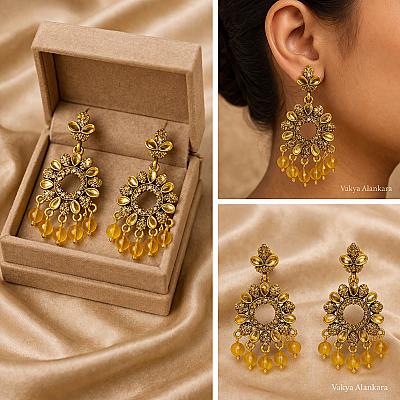Silver Chandbali Earrings