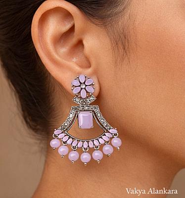 Silver Chandbali Earrings