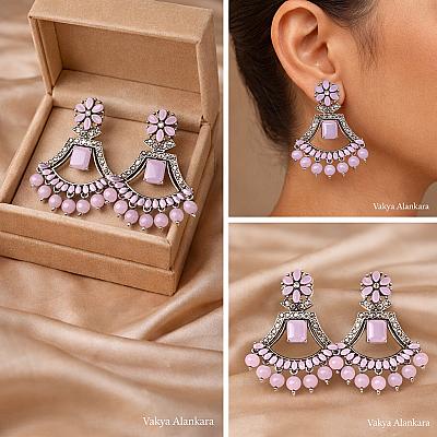 Silver Chandbali Earrings
