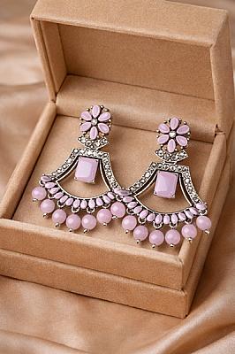 Silver Chandbali Earrings