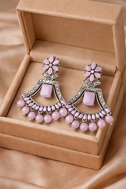 Silver Chandbali Earrings