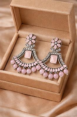 Silver Chandbali Earrings