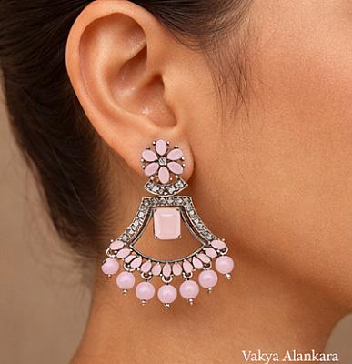 Silver Chandbali Earrings