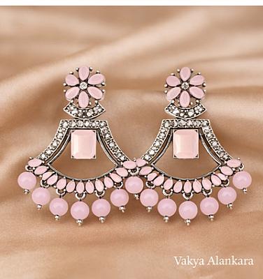 Silver Chandbali Earrings
