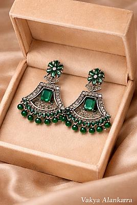 Silver Chandbali Earrings