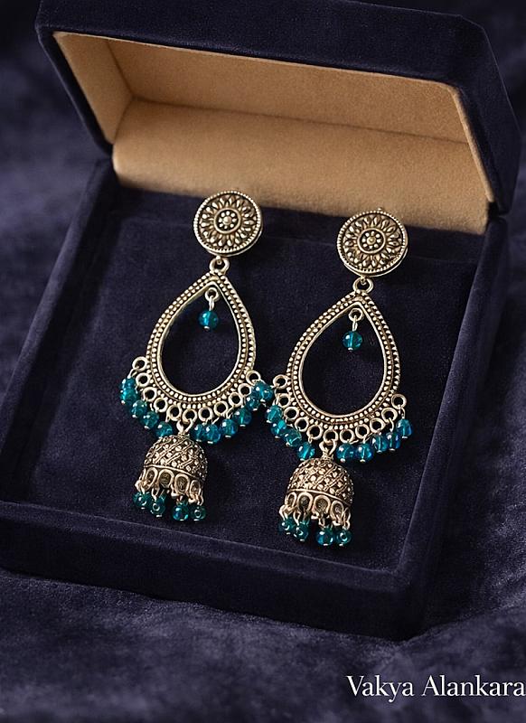 Silver Chandbali Earrings