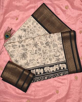 Kalmkari Printed Saree