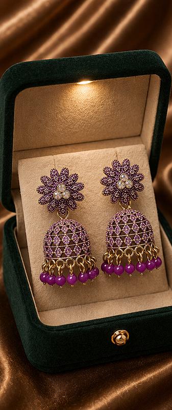 Oxidised Jhumki