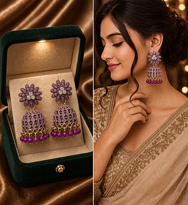 Oxidised Jhumki