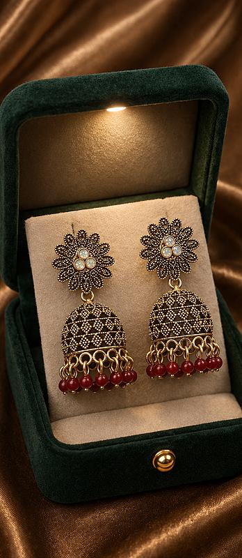 Oxidised Jhumki
