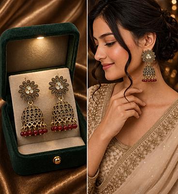 Oxidised Jhumki