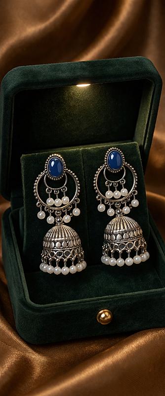 Peacock Earcuff Jhumka