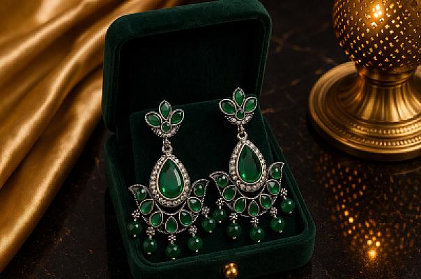 Pearl Chandbali Earring