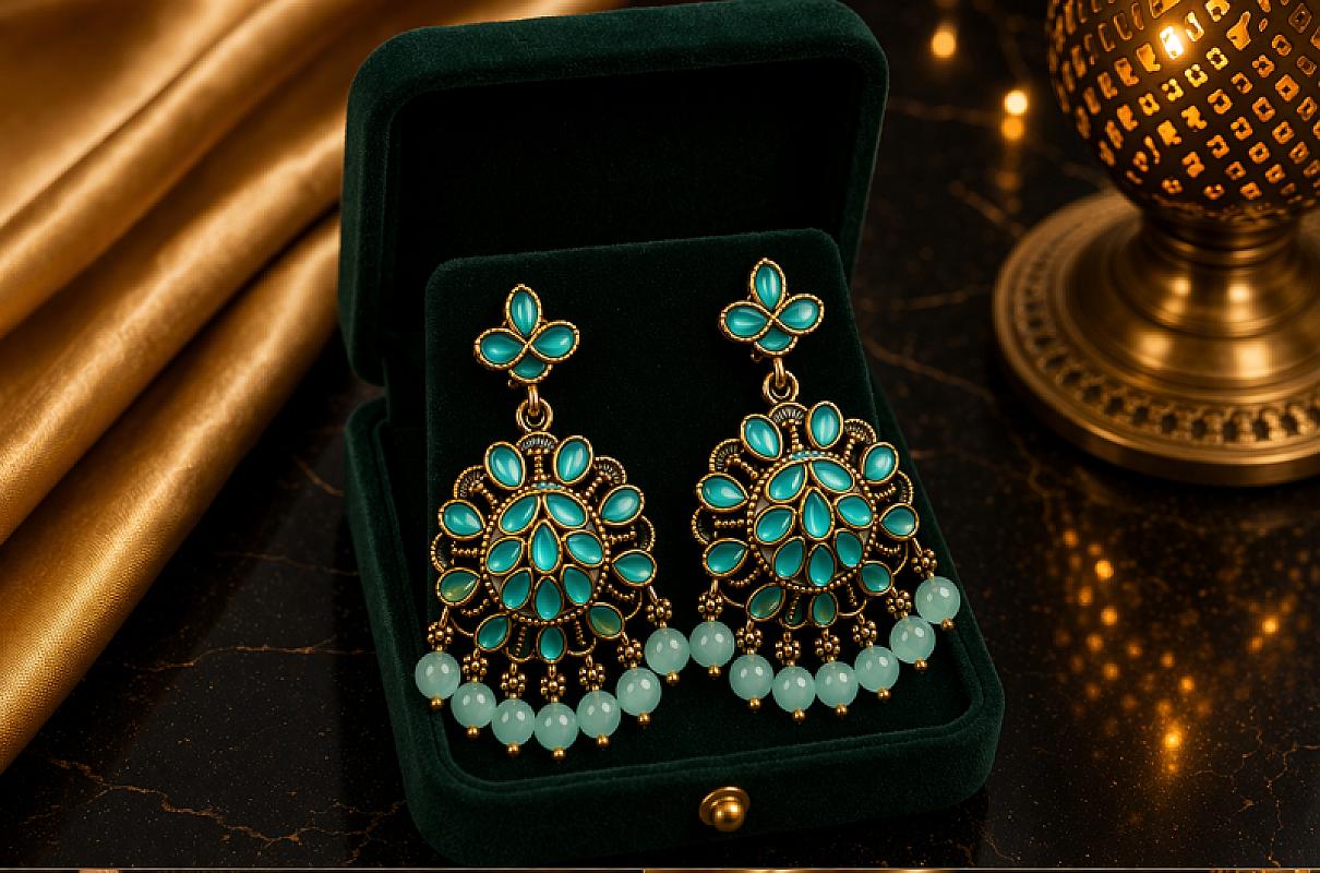 Pearl Chandbali Earring