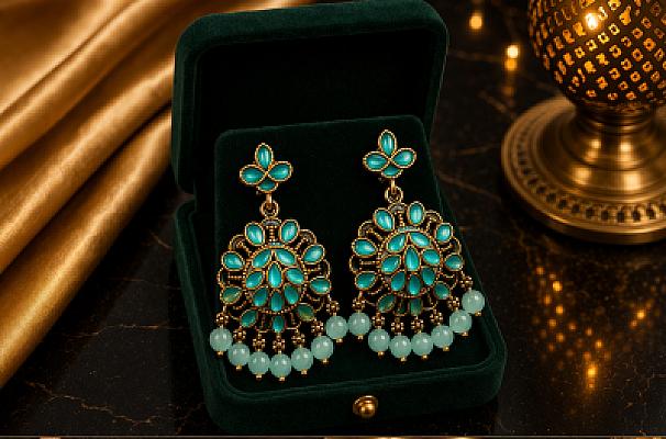 Pearl Chandbali Earring