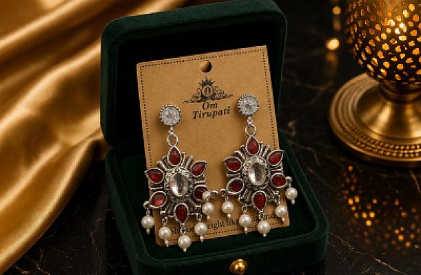Pearl Chandbali Earring