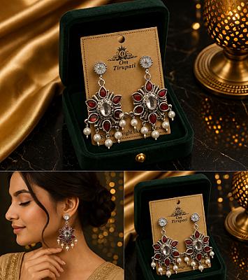 Pearl Chandbali Earring