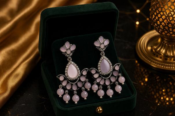 Pearl Chandbali Earring