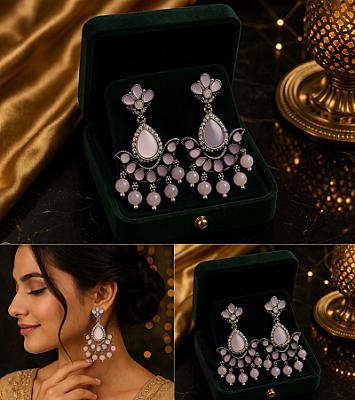 Pearl Chandbali Earring