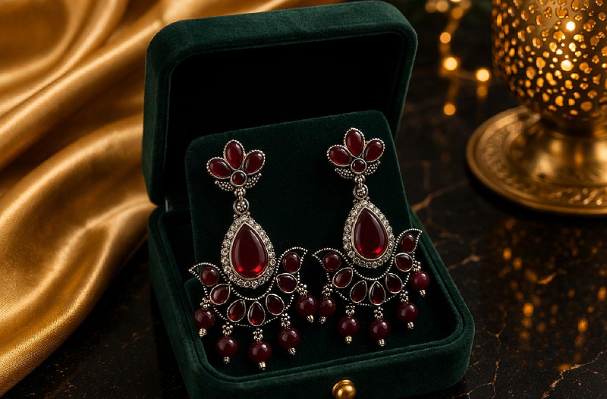 Pearl Chandbali Earring
