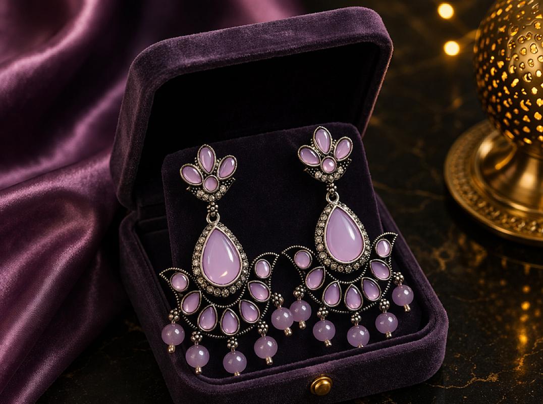 Pearl Chandbali Earring