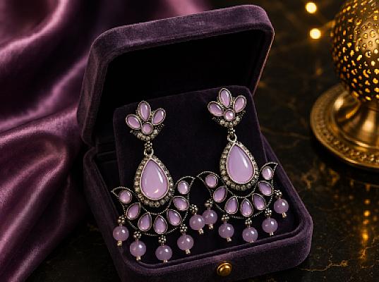 Pearl Chandbali Earring