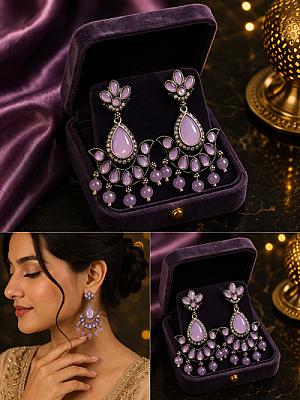Pearl Chandbali Earring