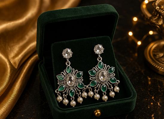 Pearl Chandbali Earring