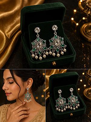 Pearl Chandbali Earring