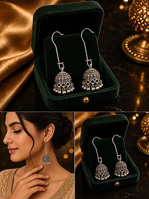 Silver Jhumki