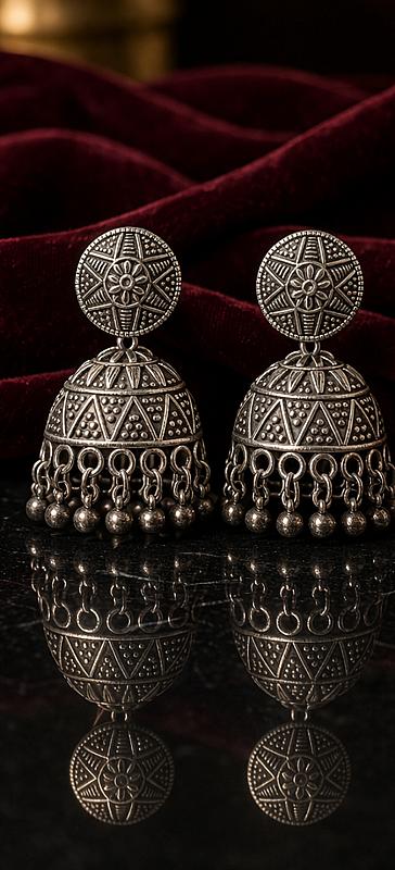 Silver Jhumki