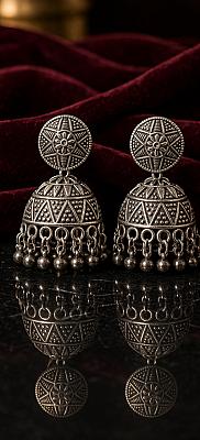 Silver Jhumki