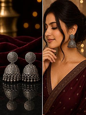 Silver Jhumki