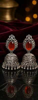 pearl Sliver Jhumki